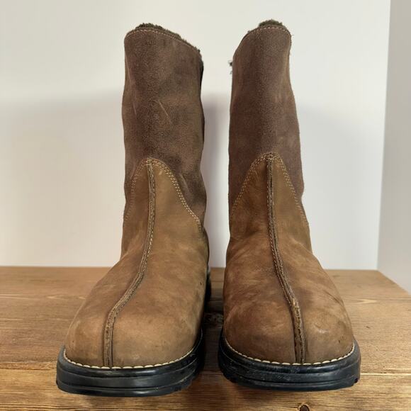 Columbia Shirebrook LeatherWaterproof Winter Boots Womens 8.5 Fleece Omni Grip - Picture 3 of 14